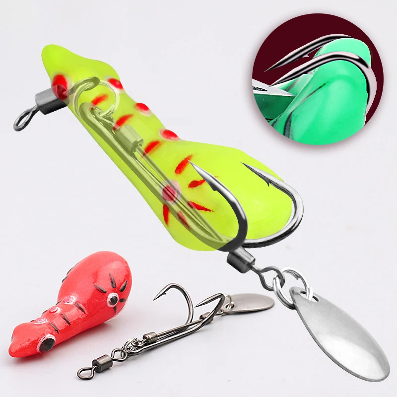 Thunder Frog Bait Luya Bait Blackfish Frog Soft Bait Silicone Fishing Gear Artificial Bionic Swing Accessories