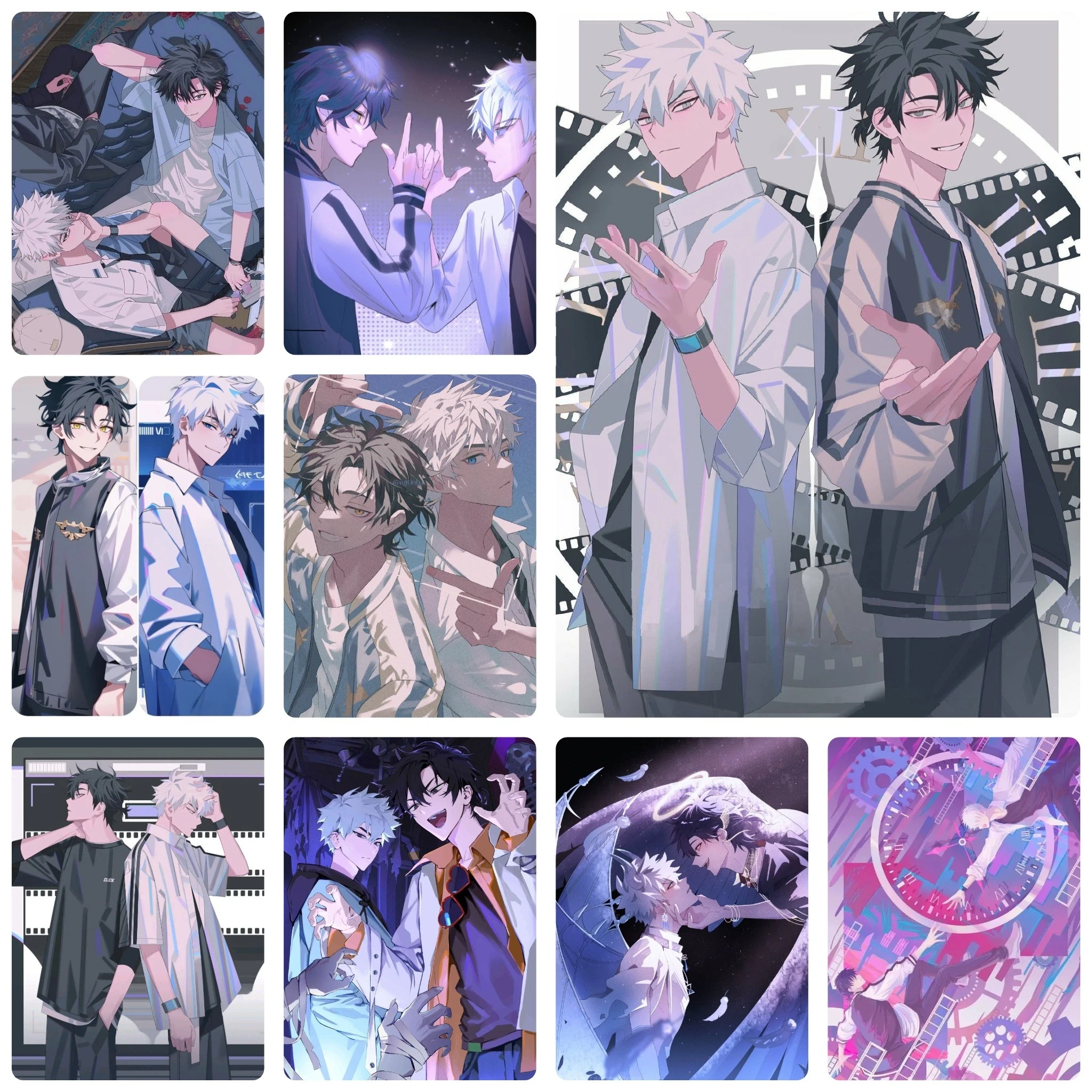 DIY Link Click Urban Fantasy Diamond Painting, Fashionable Anime Character Scene For Living Room Wall Decoration Exquisite Gift