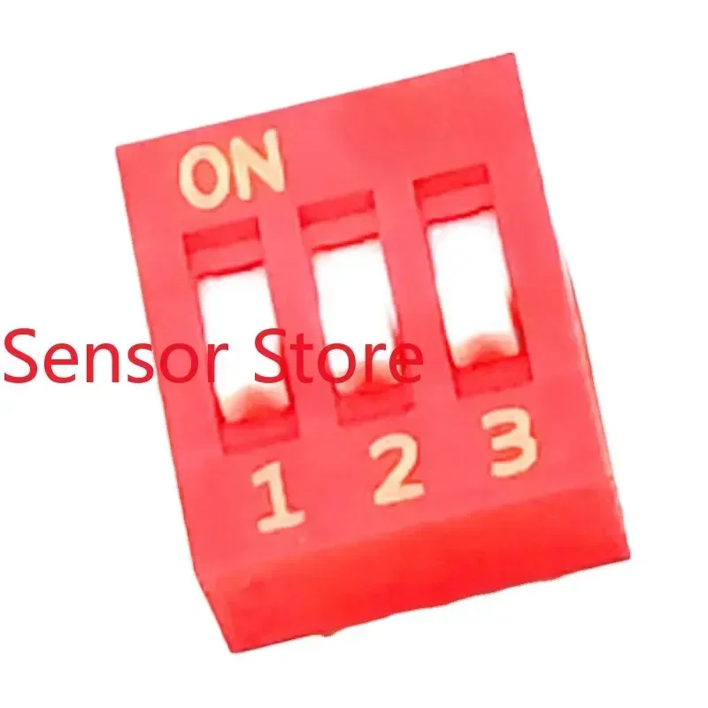 10PCS DIP Direct Plug-in 3P Dial Switch, 3-position Keyboard Type   With A Spacing Of 2.54mm