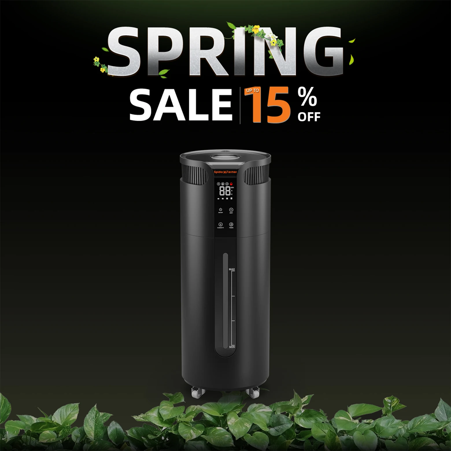 

Spider Farmer 16L Air Humidifier Mist Purifier Indoor for Commercial Plant Grow