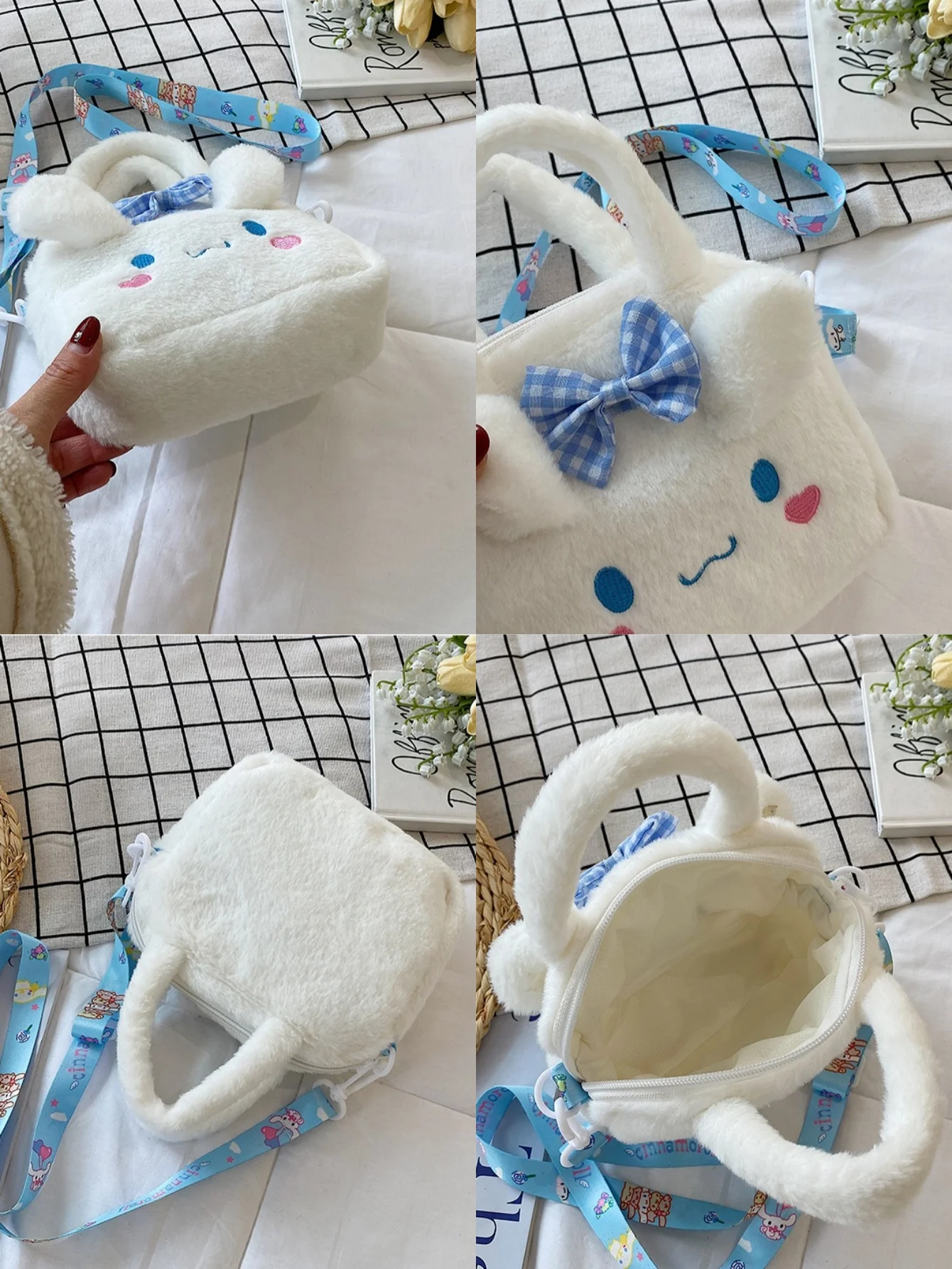 1 قطعة حقيبة يد لطيف ، مرحبا كورومي كيتي بلدي ميلودي سينامورول محفظة الكرتون أنيمي رقيق حقيبة كروسبودي هدايا عيد الميلاد عطلة