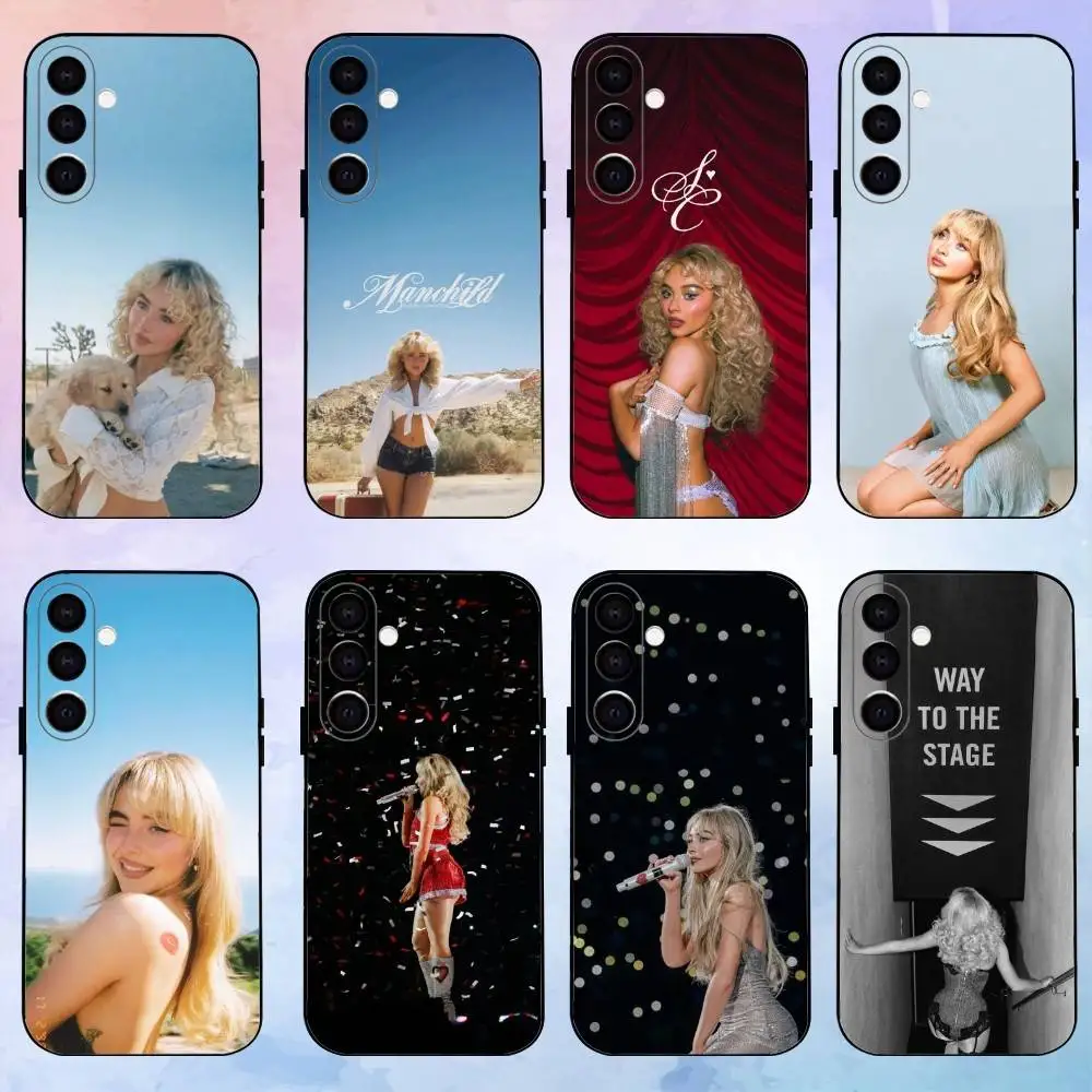 

S-sabrina C-carpenter Short n Sweet Phone Case For Samsung Galaxy A73,A72,A71,A70,A53,A52,A51,Others Soft Black Shell