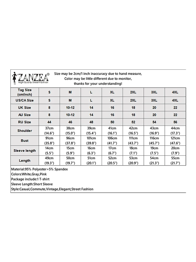 ZANZEA Damskie Koszulki Letnie z Krótkim Rękawem Tuniki Koronkowe Łączone Bluzki Moda 2025 Udające Dwuczęściowe T-shirty Codzienne Dzianinowe Bluzki Koszulowe