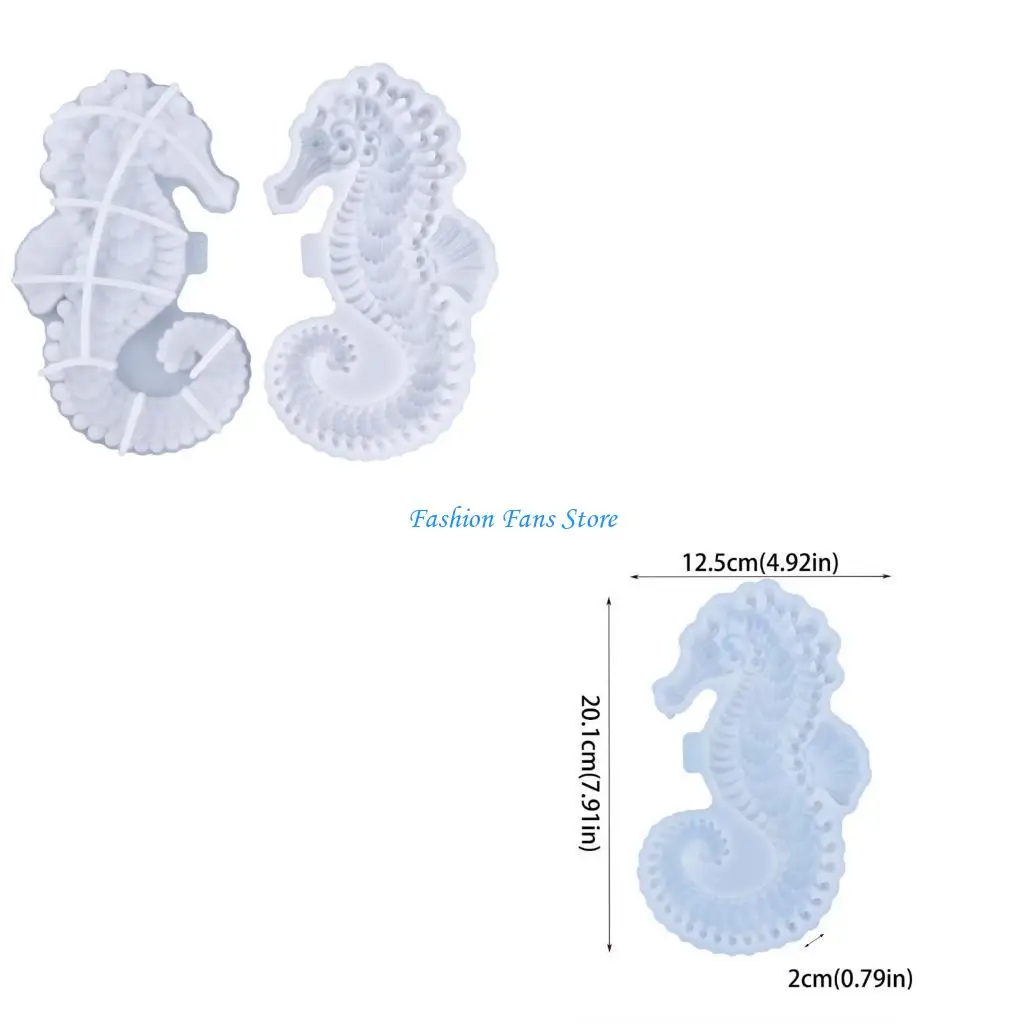 

Hippocampus Decorations Mold Silicone Epoxy Mould for Artistic Sculptures Wall Hangings Molds Customizable Jewelry