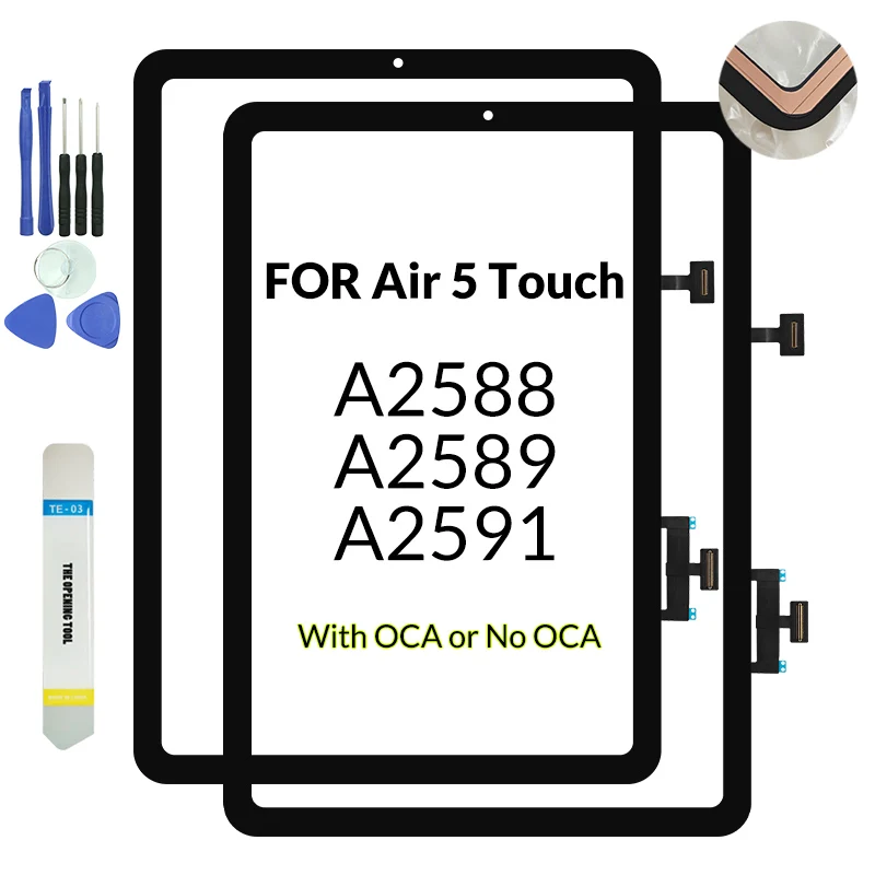 

Orginal New Touch Screen For iPad Air 5 (5th generation) 10.9" 2022 TouchScreen Outer Glass Digitizer Sensor A2588 A2589 A2591