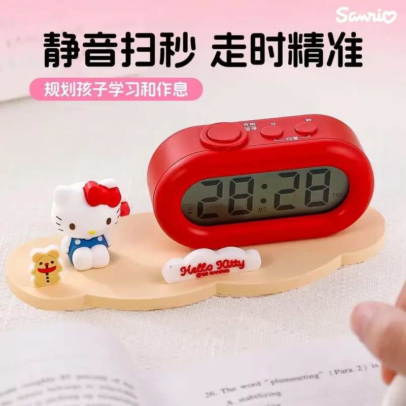 Hot new  Sanrio Hello Kitty Timer Primary School Student Self-discipline Artifact Alarm Clock Timing Children Learn Time Manager