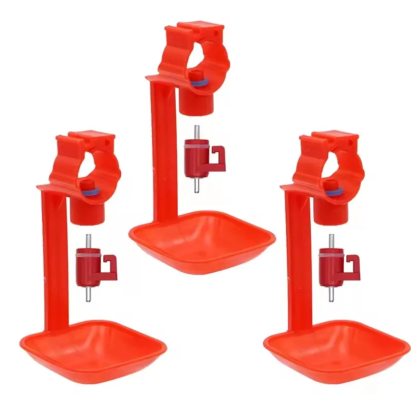 

20pcs Chicken Automatic Drinking Cup Plastic Nipple Hanging Cup Drinking Bowl Water Supply Poultry Quail Chick Drinking Tool