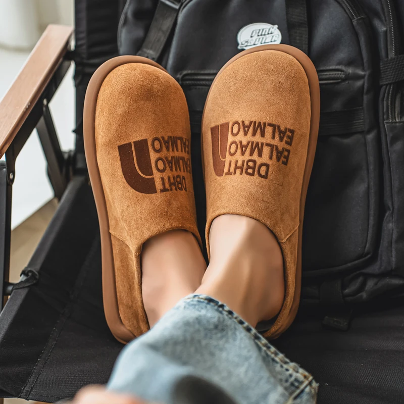 

2025 Новые дышащие удобные повседневные мужские туфли с низким вырезом, большие полуперетаскивания, модное модное качество