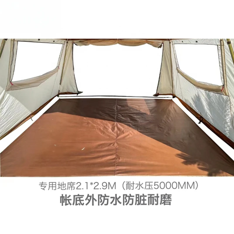 Hot Selling Multi Person Cabin Style Roof Top Tent Black Glue Full Shading Outdoor Camping Exterior Styling Accessories