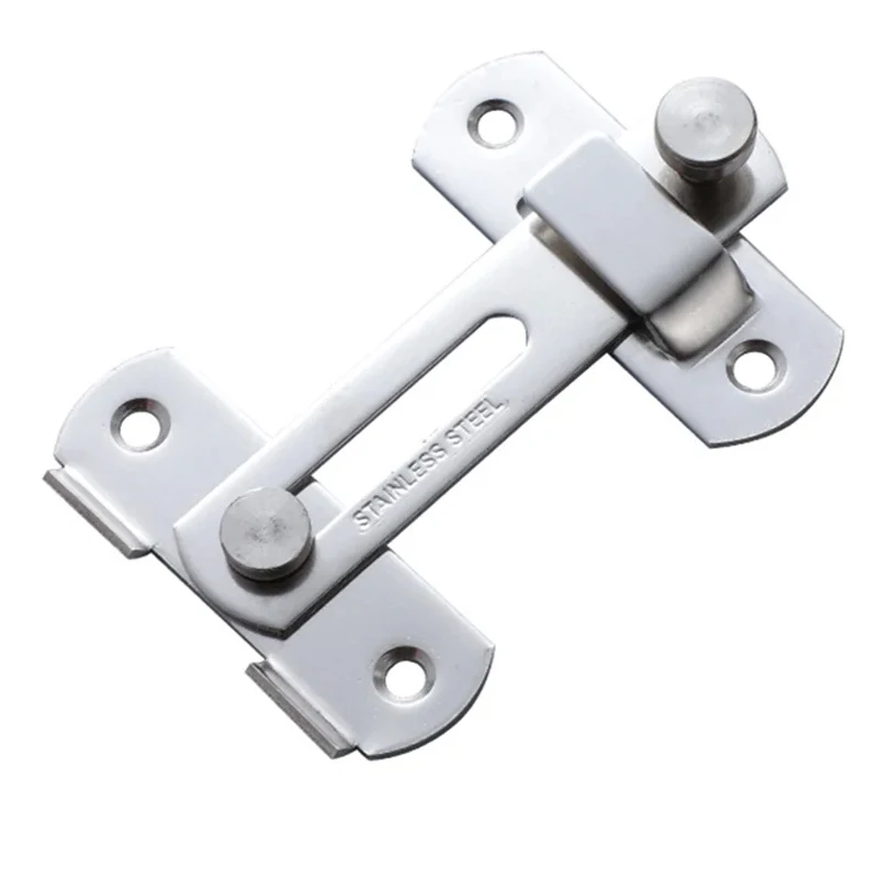 1Pcs Furniture Fittings Metal Gate Buckle Screws Padlock Clasp Window Catch Lock Hasp Cabinet Catches Door Bolt image 5