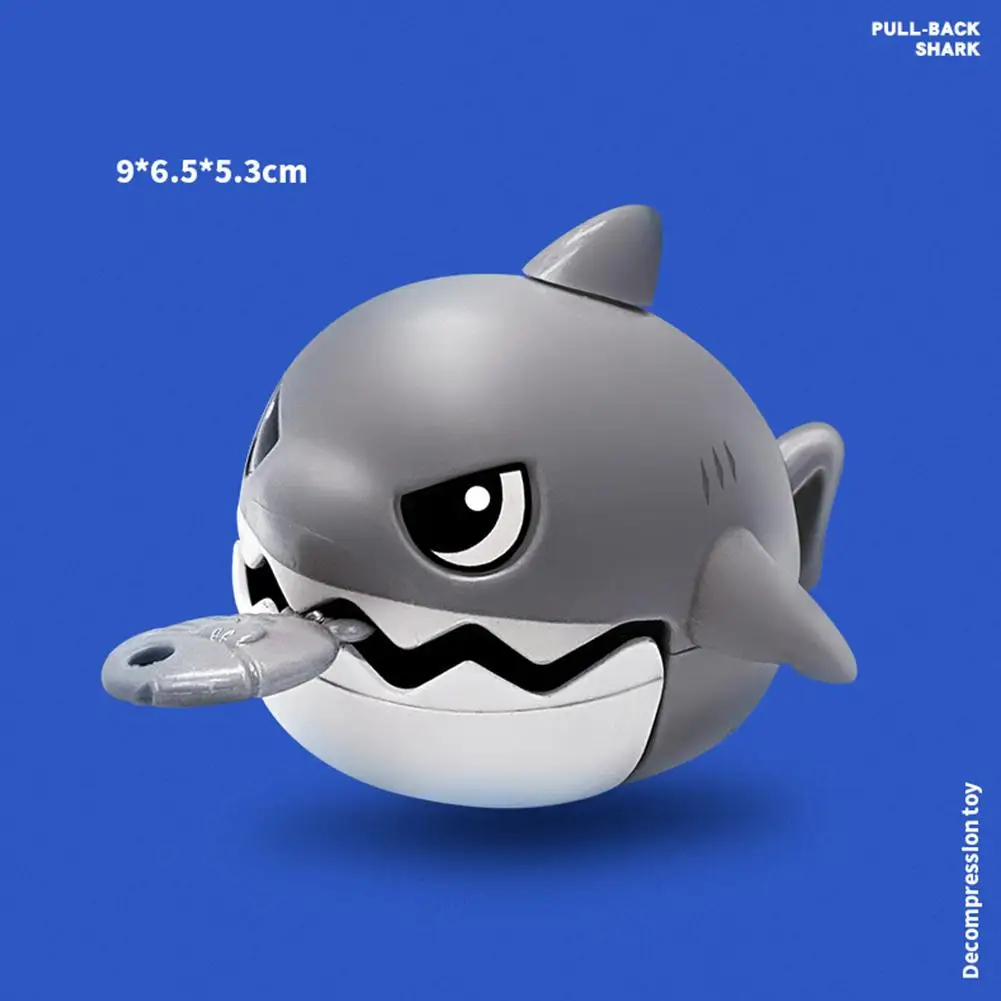Pull Rope Megalodon Hungry Shark Car Keychain Cute Big Fish Eats Small Fish Keychain Pendant Key Accessories image 3