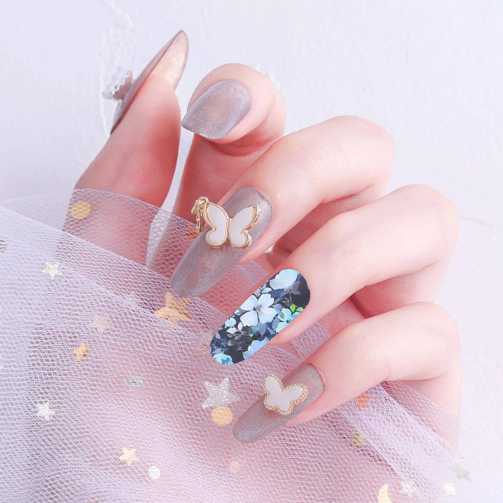 

Stylish Nail Art Paper Lightweight Durable Decorative Supplies for Natural Artificial Nails Women DIY Manicure Stickers