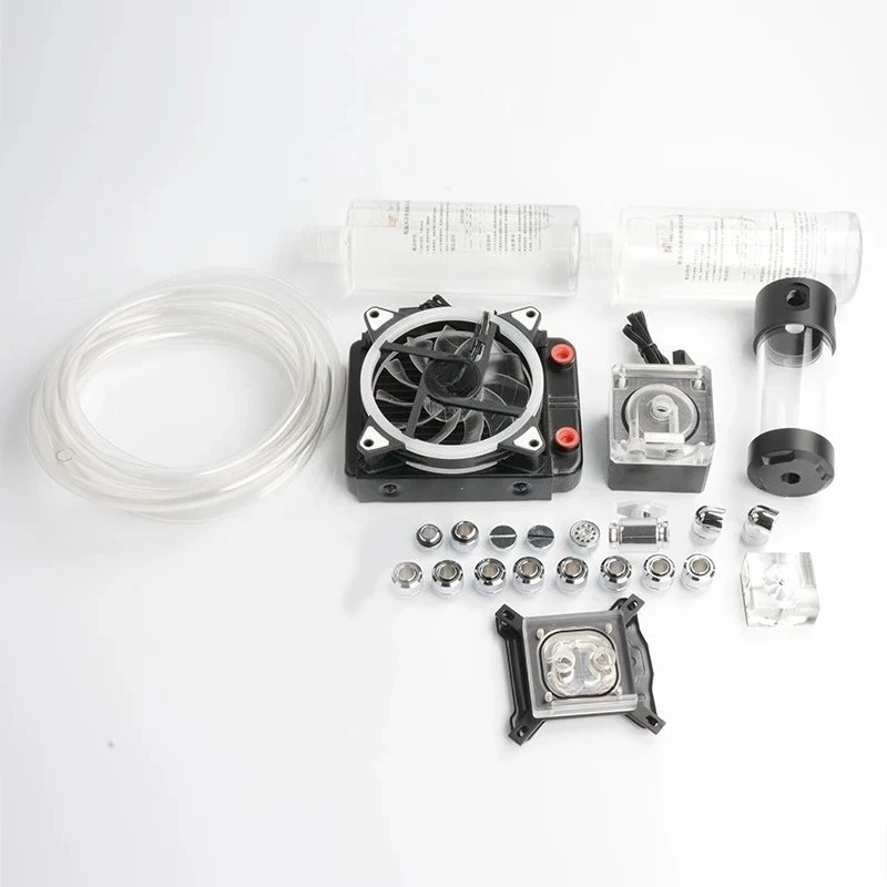Computer water-cooled 0A hose set, all-metal CPU full coverage T virus water tank