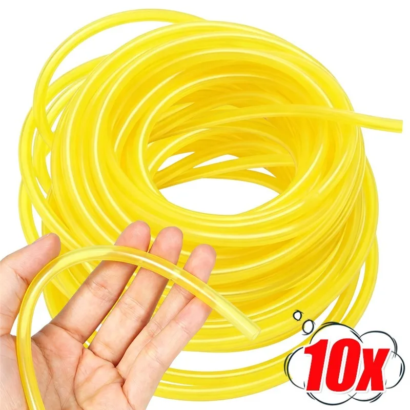 10/1M Universal-Kraftstoffleitungsschlauch-Sets, 4 Größen, Ersatz-Gas-Kraftstoffschlauch für Kettensäge, Rasentrimmer, Gebläse, Gartenzubehör