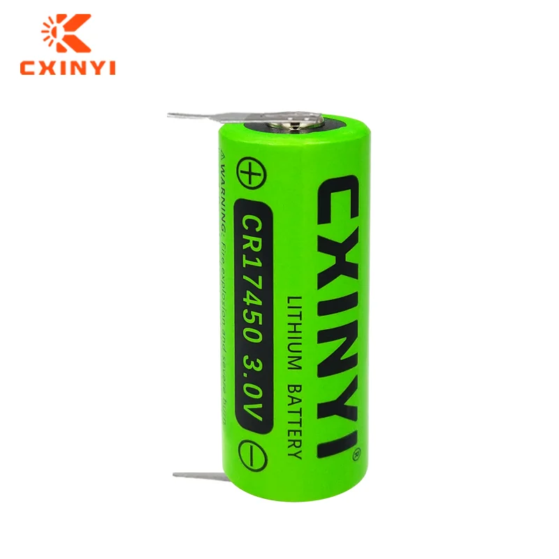 CXINYI CR17450 with Welding Foot 3V Disposable Lithium Manganese Battery Compass Directional Indicator Household Photoelectric