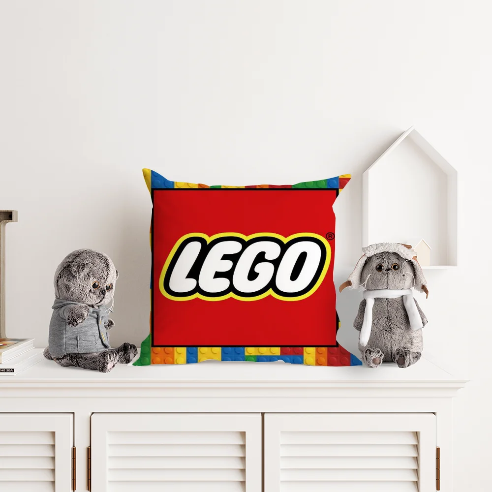 L-LEGOS Pillow Case Plush Fabric Soft Pillowcase Double Sided Print Cushion Cover Household Gifts