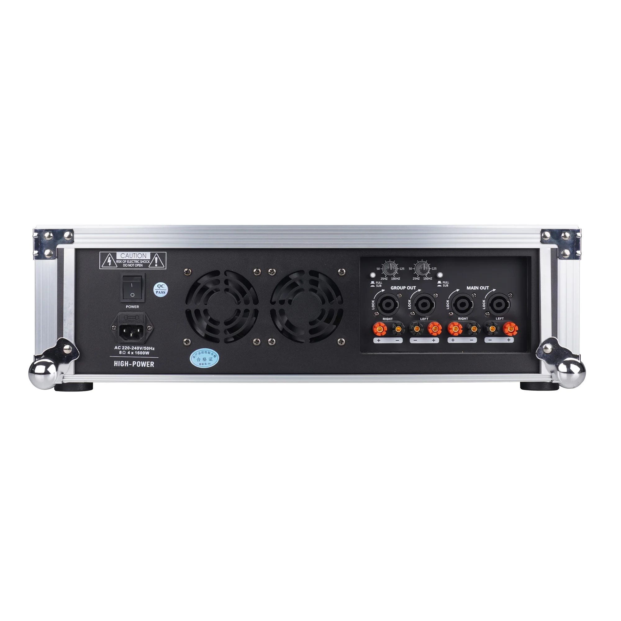 Professional 12-channels Power Mixer Amplifier 4X1200W Suitable for DJ Stage Performances Audio Sound Card 99DSP Digital Effects