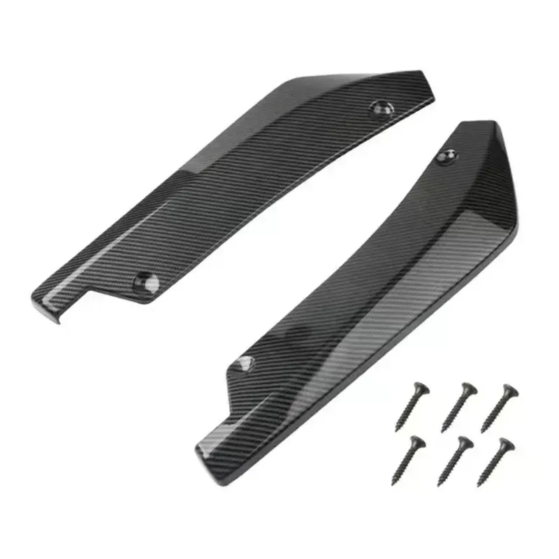 For 4 Series F32 F33 F36 G22 G23 G26 2014-on 2pcs Rear Bumper Lip Wrap Angle Diffuser Splitter Canard Spoiler