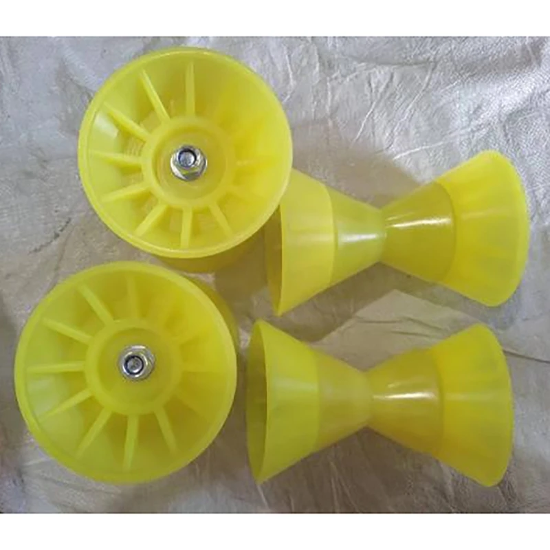 3in/4in Rubber Roller Boat Trailer Roller Trailer Stop with 1/2in Shaft for Trailer Bracket Easy Installation GTWS