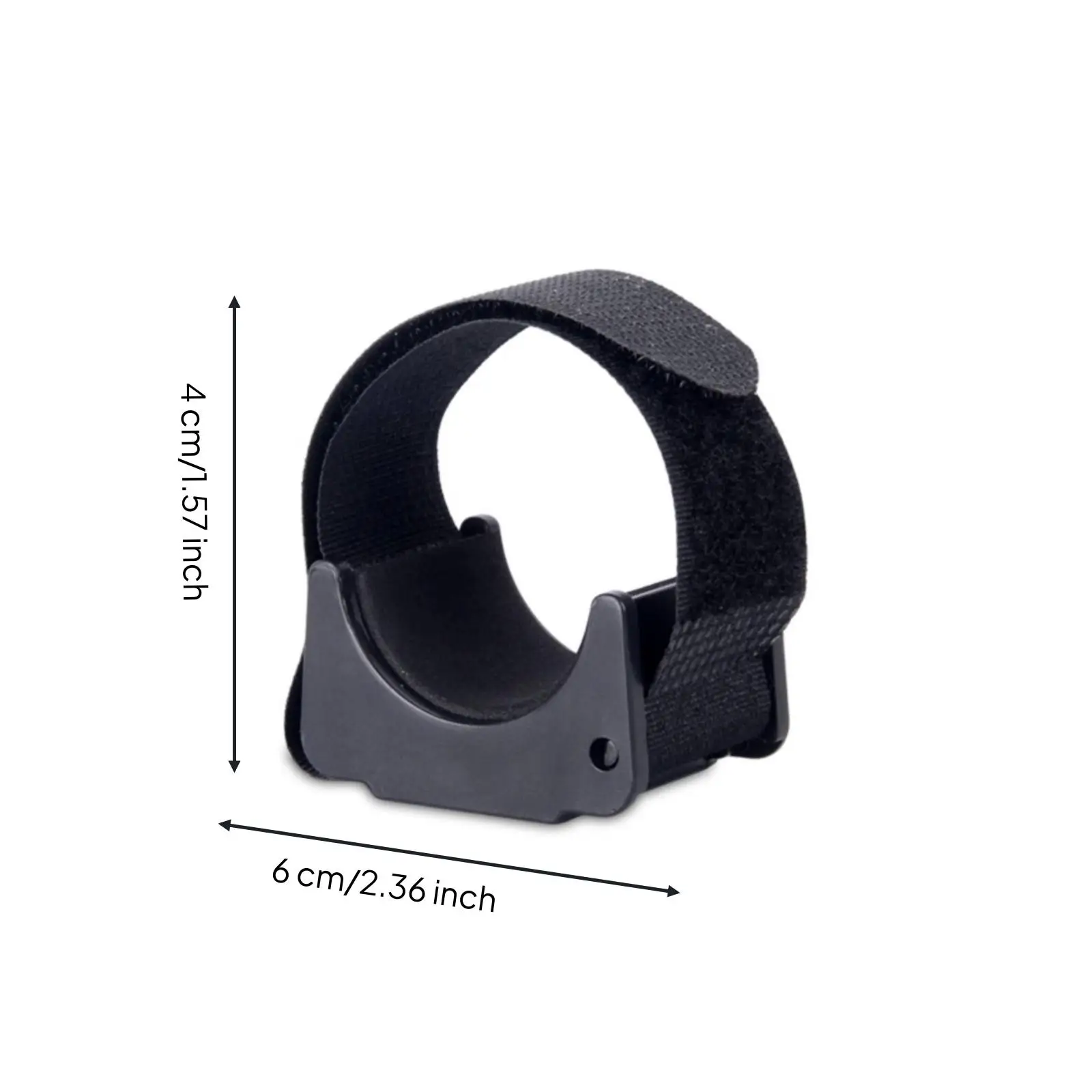 Multi Use Fishing Light Mount Strap Clamp for Flashlight Tripod Rod Photography 1/4 Threaded Metal Insert Holder