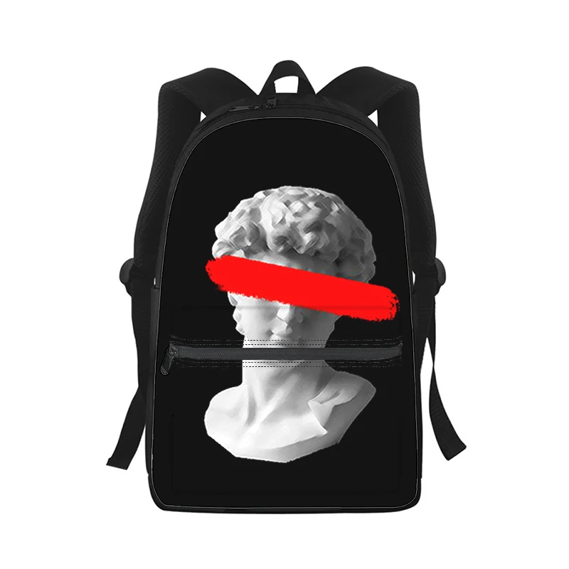 David art Mężczyźni Kobiety Plecak 3D Print Fashion Student School Bag Plecak na laptopa Dziecięca torba podróżna na ramię