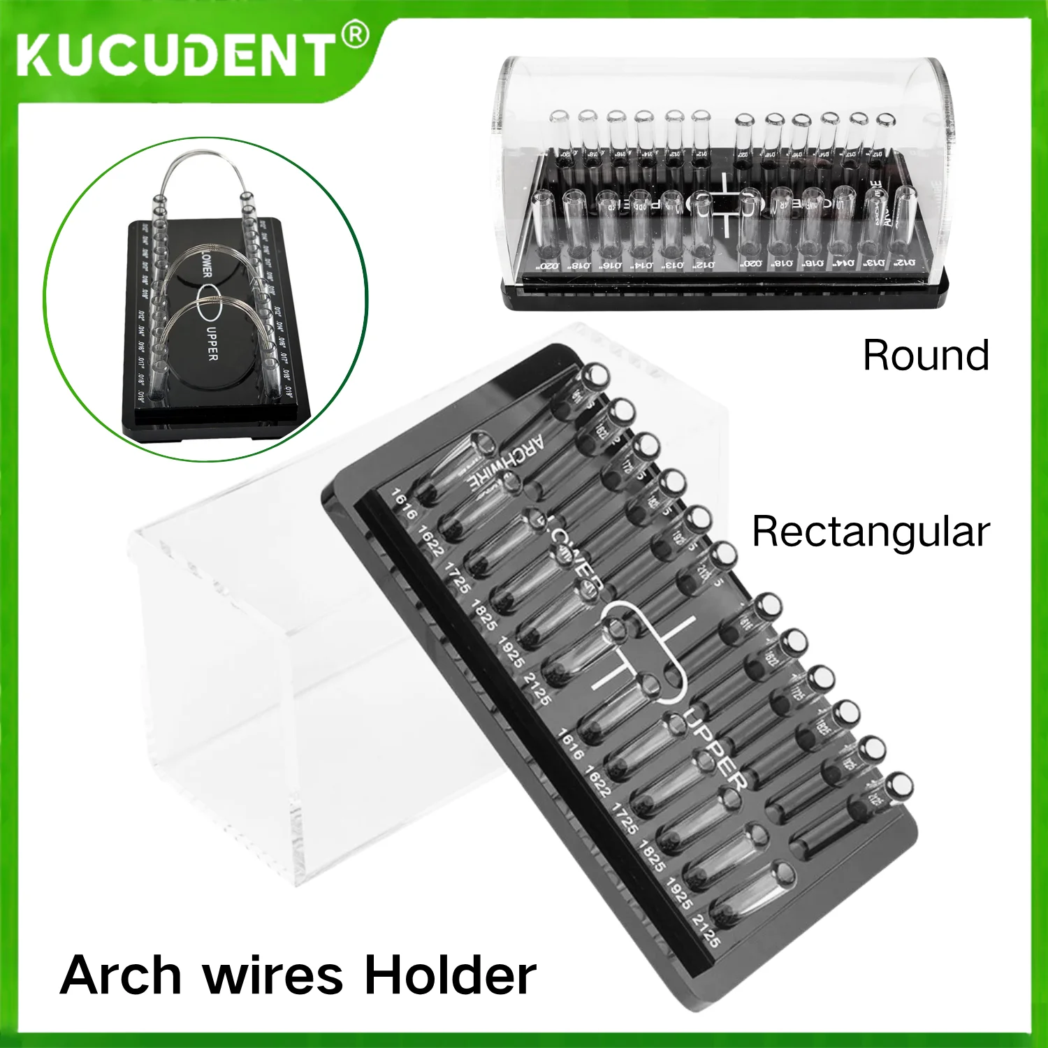 

Стоматологическая ортодонтическая проволочная коробка, акриловый органайзер-держатель для ортопровод, круглый/прямоугольный держатель для арочных проводов, чехол для стоматологии