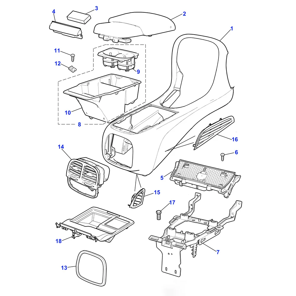 Chrome Auto Front Centre Armrest Console Lid Repair Lock Catch ABS C2C34128 For Jaguar XJ 2003 2004 2005 2006 2007 2008 2009