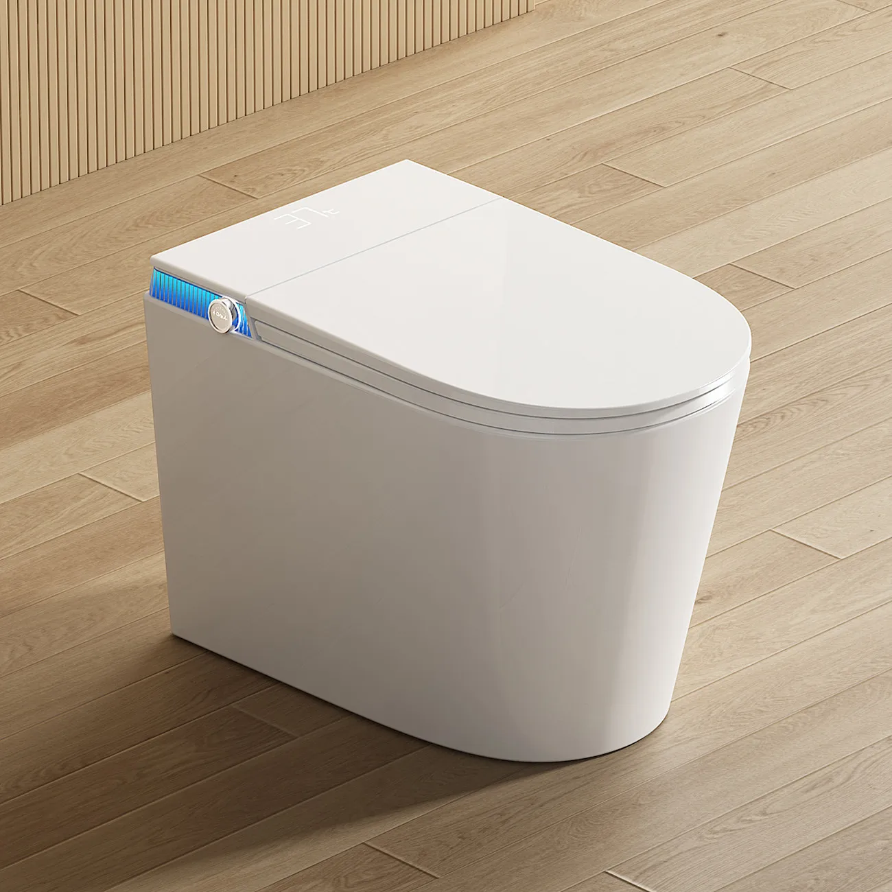 Hot Sale Automatic Sanitary Ware Items Bathroom Intelligent Closestool Floor Mounted Tankless Elongated Smart Bidet Toilet