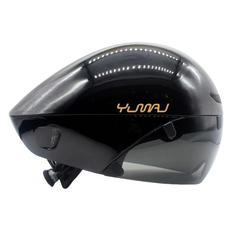 YUMAJ TT Fahrradhelm Aerodynamischer Triathlon-Spezifischer Radhelm mit Panorama-Magnetbrille YM-88 – Detail 29