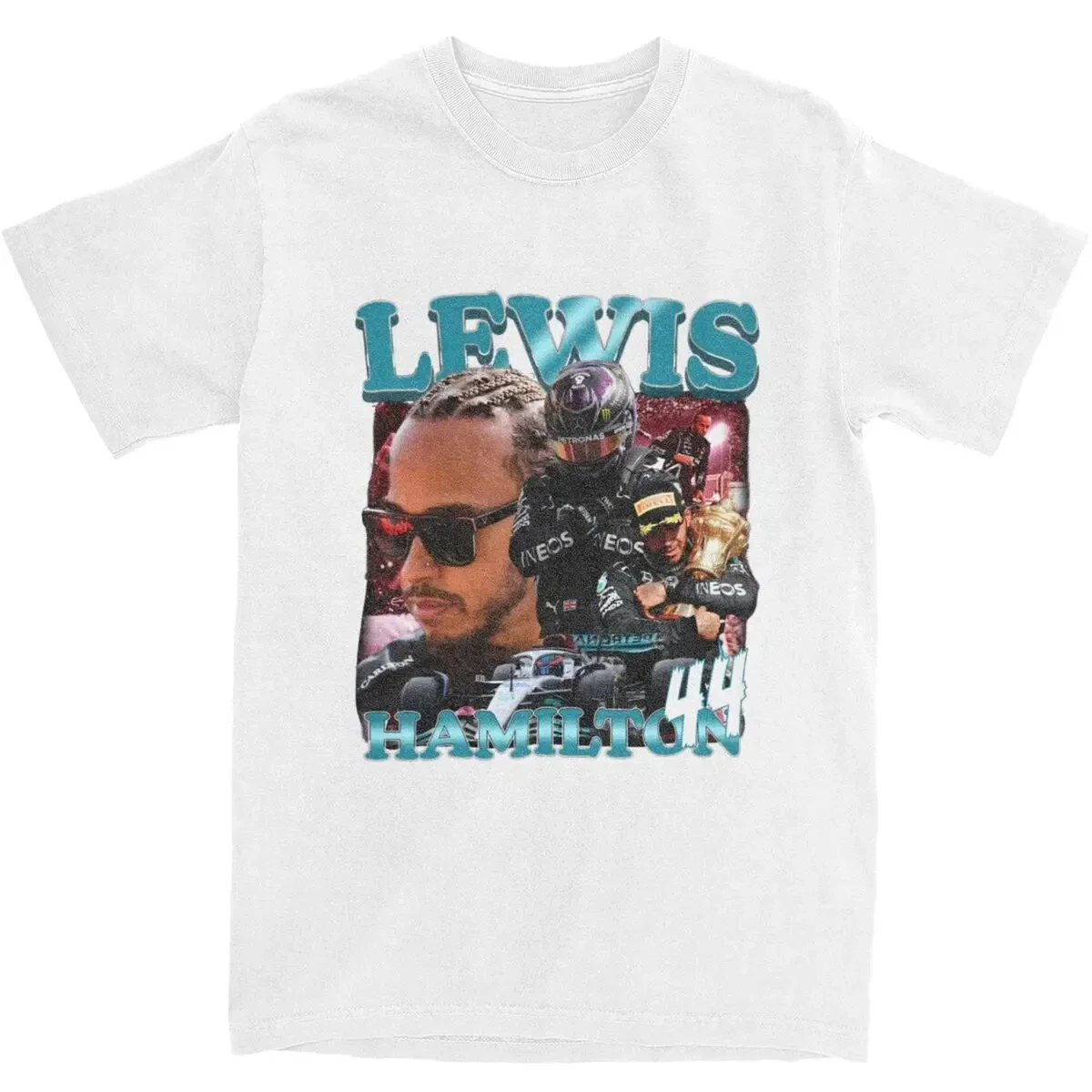 Short Sleeve Clothes New Arrival Lewis   Apparel Men Cotton Hot Sale New Arrival Crewneck Casual Racing Driver T-shirt