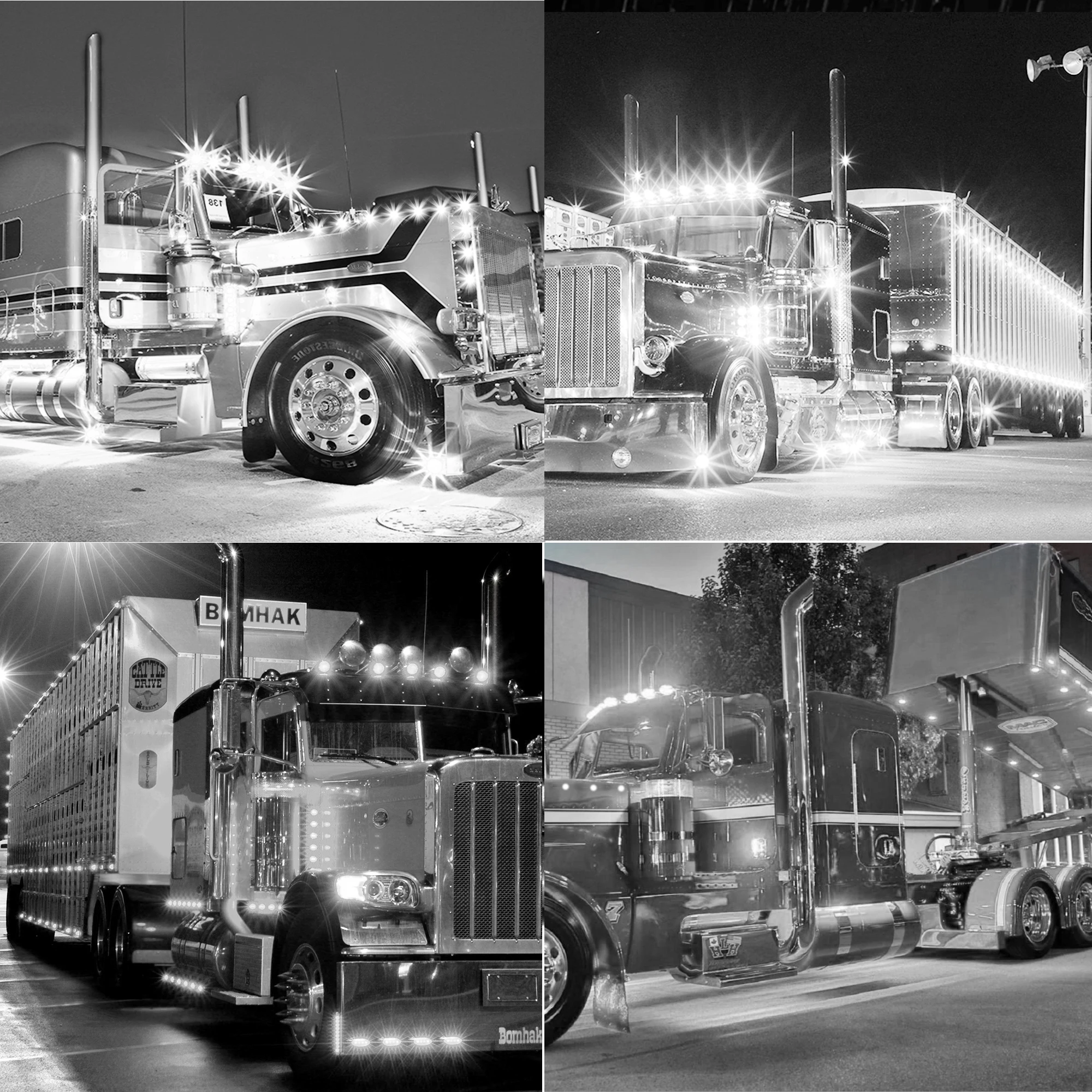 10 Stück 2 Ovale LED Universal-LED-Leuchten Seitenmarkierungsleuchten für Anhänger LKW Wohnwagen Begrenzungsleuchte Aufputzmontage 12V-24V – Detail 14