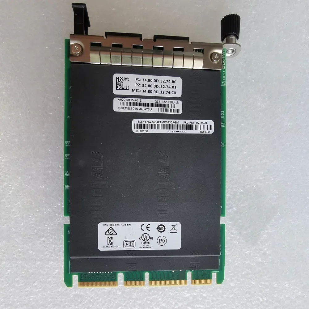 For HP 10 Gigabit Net-work Card With Double Electrical Ports QL41132HQRJ-LN 02JK500