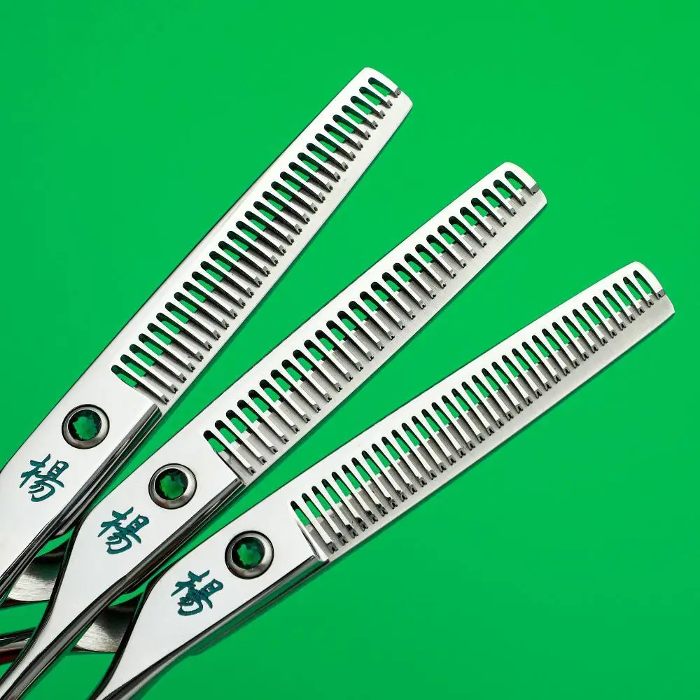 

YANG barber scissors professional thinning shears 440c steel barbershop hair cuntting machines set of 5.5-6.0-6.5-6.7 inches