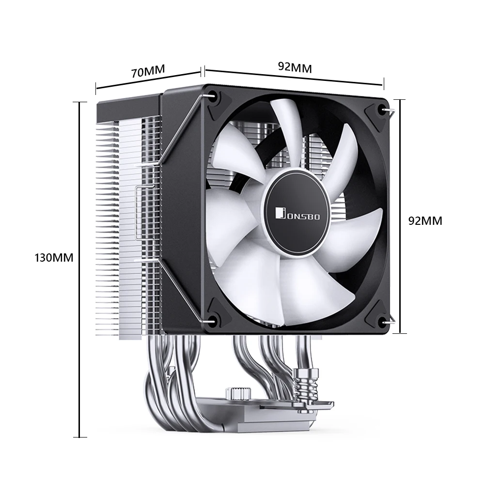 Imagem -06 - Controle de Temperatura Pwm Cpu Cooler Mudo Acessórios de Computador Intel Lga 1700 1200115x Am4 Tubulação do Calor Argb 9cm