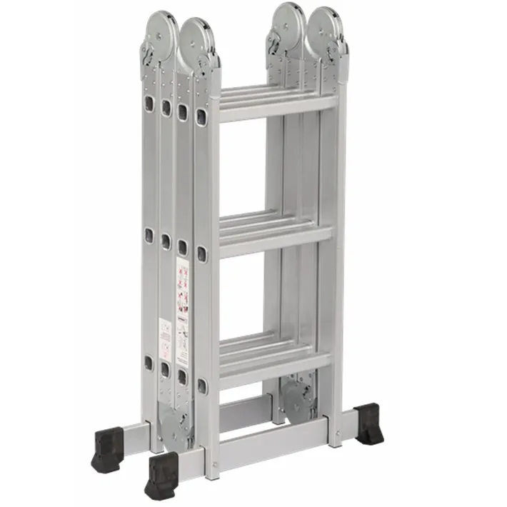 EN 131 Compliant Foldable Aluminum Ladder, Multifunctional Household Industry Use, 5 Step Ladder, Portable Lightweight Design