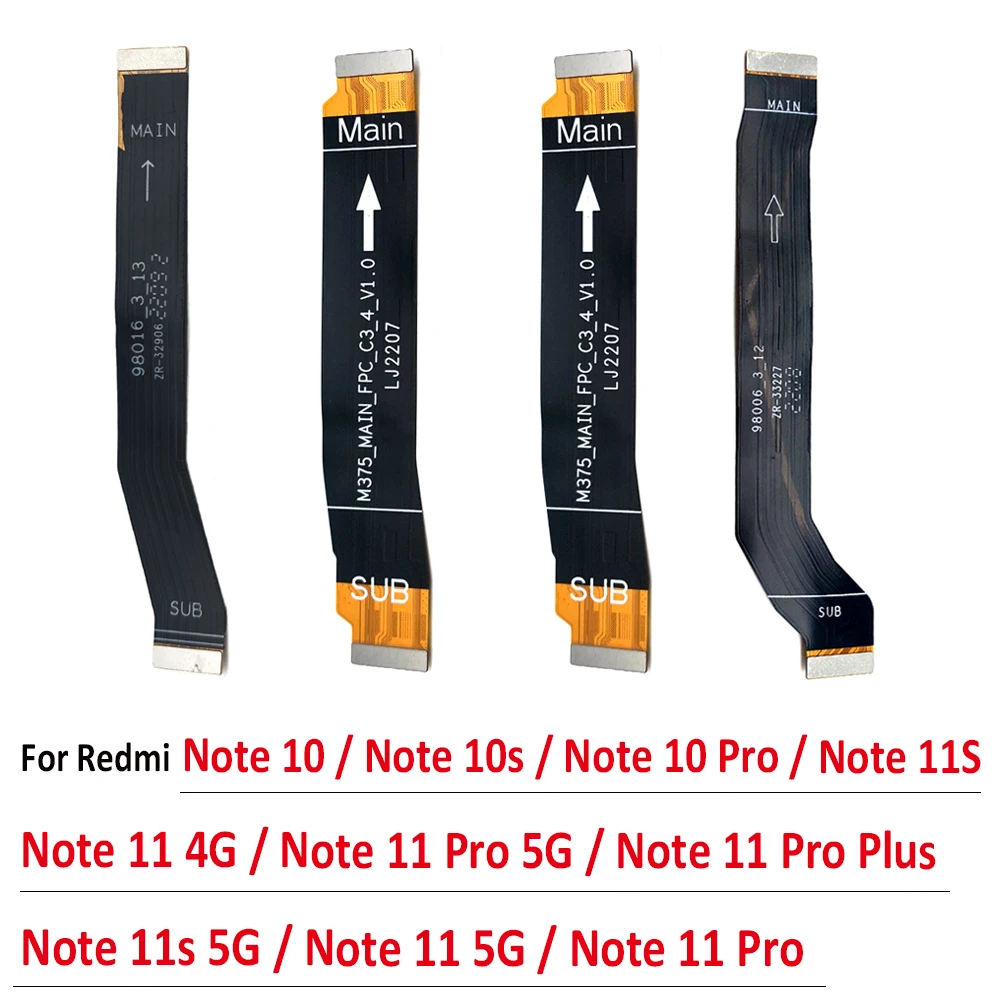 

Новый основной FPC ЖК-экран для подключения материнской платы, гибкий ленточный кабель для Xiaomi Redmi Note 10 10S 11 4G 5G 11S Pro Plus