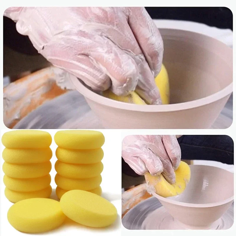 Painting Pottery Clay Sponge Circular Synthetic Artist Sponges Watercolor Sponge for Painting Handicrafts Ceramics