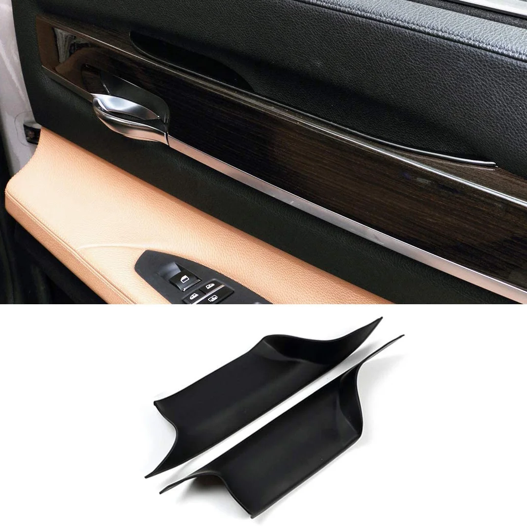 Car Interior Door Pull Handle Cover for 7 Series F01 F02 2008-2015 Rear Left Right Door Handle Bar Pull Carrier