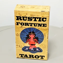 Rustic Fortune Tarot Deck 10.3*6cm Based on Vintage Ads To Represent The Common Folk Life and Values Rider Waite 80 Pcs Cards