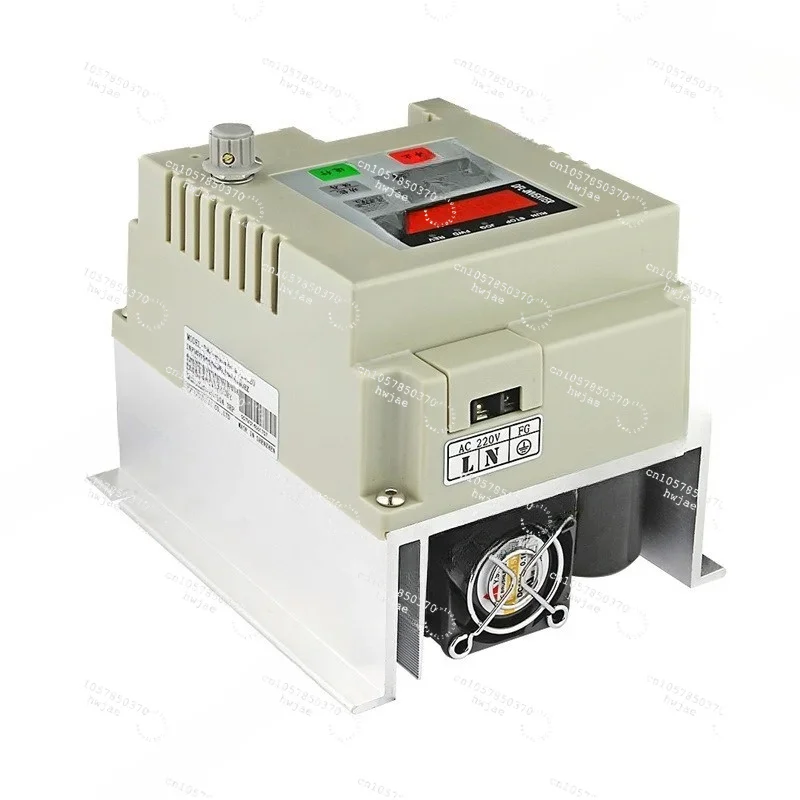 Single Input and Single Output Fan Inverter, AC 220V Single-phase Capacitor Motor Inverter 0.75KW