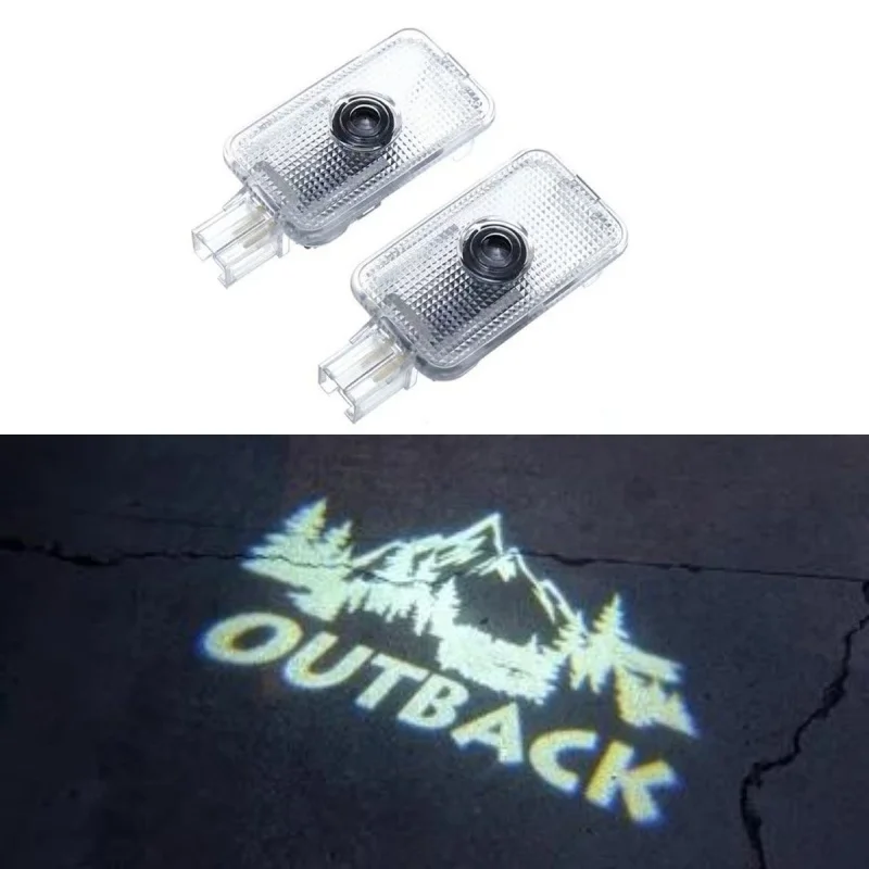 For Subaru Outback BR BS 2012-2017 2018 2019 2020 2021 LED Car Logo Projector Lamp Door Shadow Light Decoration Car Accessoires