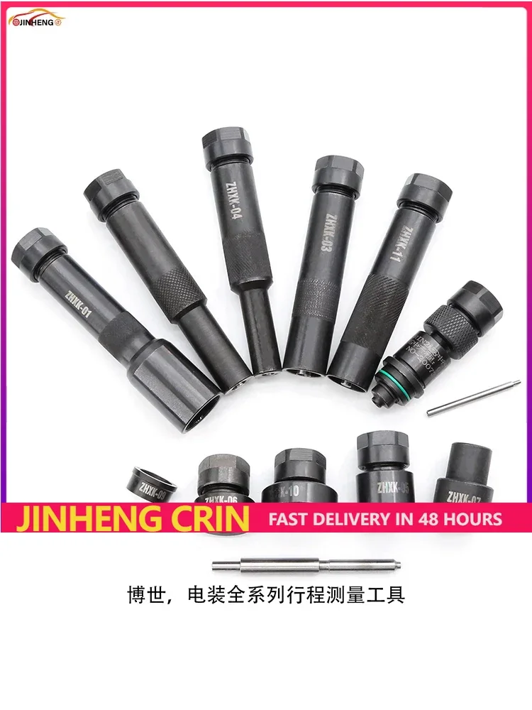 

For BOSCH DENSO CRIN CRDI Injector Solenoid Valve Stroke Travel Armature Lift Air Gap Measuring Repair Tools Video Guide