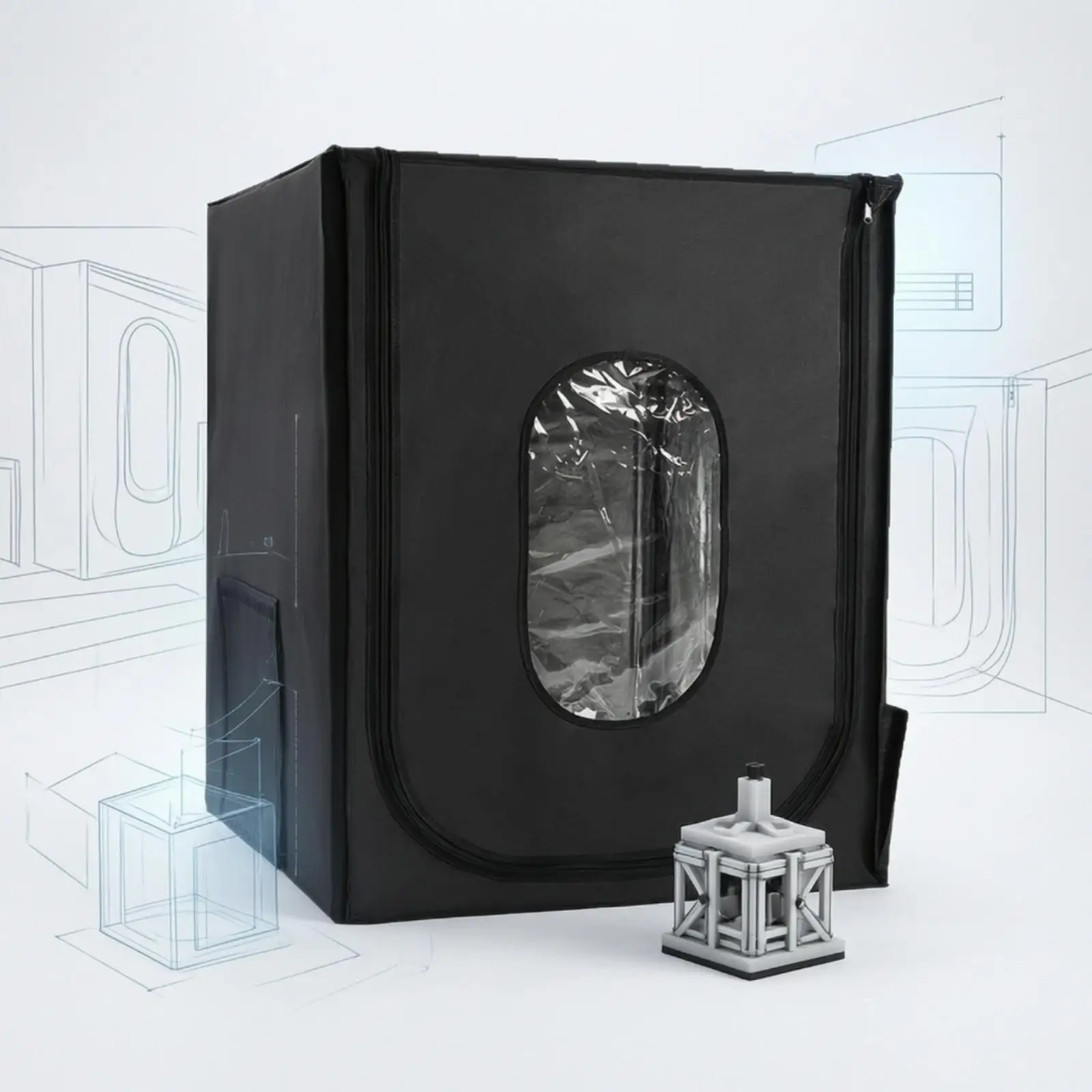 3D Printer Enclosure Long-Lasting 3D Printer Cover with Window Easy to Install view 5