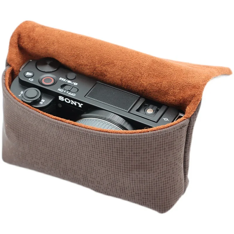 Camera Storage Bag Portable Camera Bag Case Storage Pouch Inner 11*7*4cm for Sony ZV1 ZVE10 Body for Canon G7X III etc.