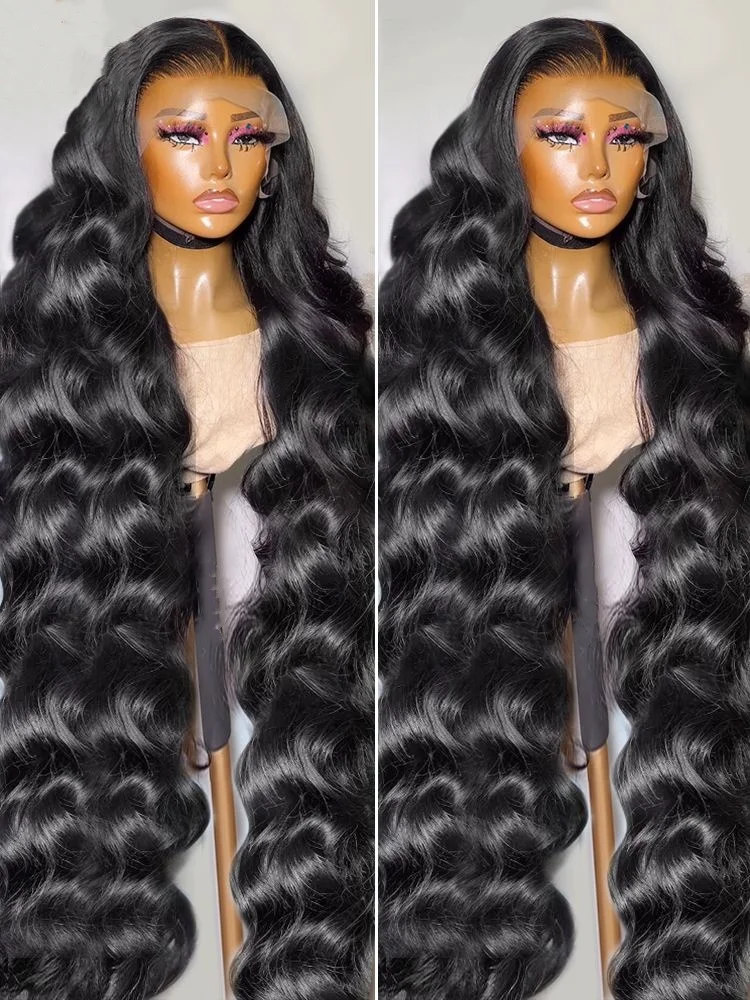 

300 density Body Wave 13x6 HD Lace Front Human Hair Wig 40 46 Inch Closure Wig Brazilian 100% Human Hair Wigs For Women