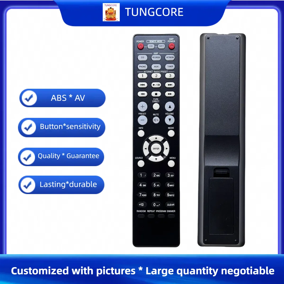 New Remote Control For Denon RC-1159 RC-1197 RC-1186 RCD-N8 /N9/N10 Integrated Amplifier AV Receiver