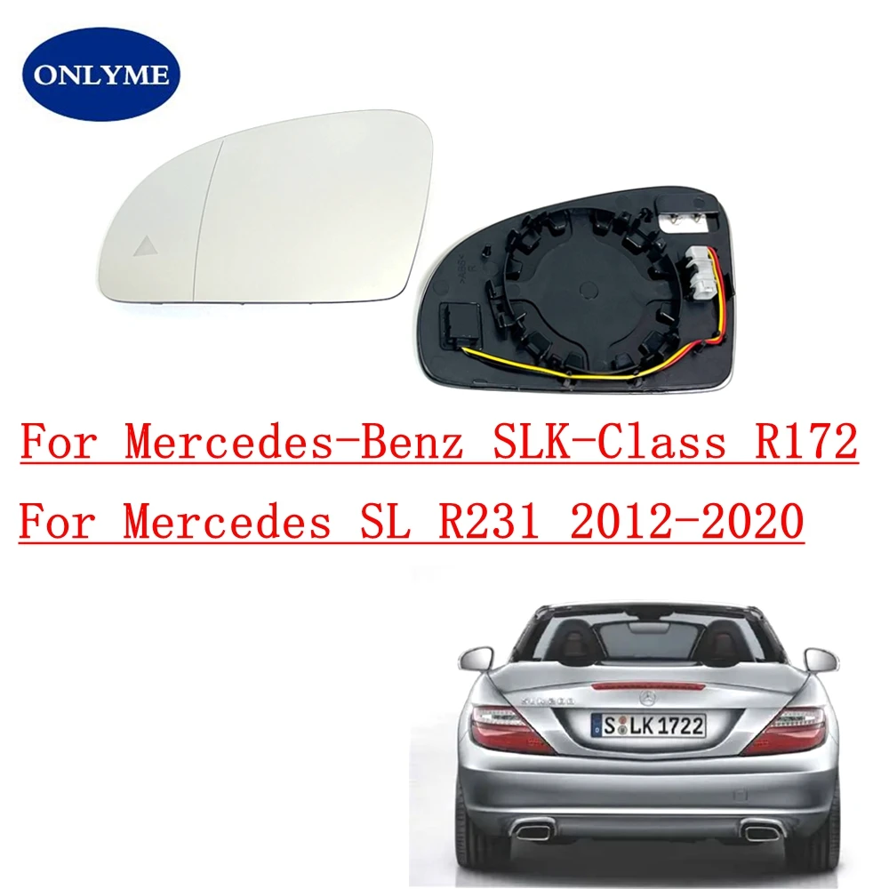 Szerokokątne lusterko samochodowe z funkcją BSD (obsługa martwego pola) i podgrzewaniem, szkło do MERCEDES BENZ 2012-2016 SLK R172 / SL R231 2012-2020