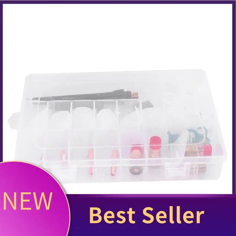 

ABHI-30Pcs Прочные аксессуары для сварочной горелки Tig 4-12 Комплект стеклянных чашек Цанговые цанги для линз Tig Корпус