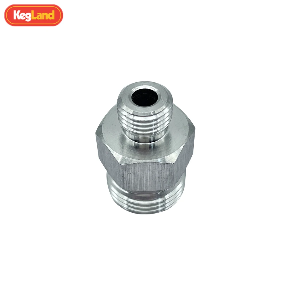 Kegland Stainless Steel Joint Fitting Add-On CO2 Regulator Adapter 1/4 NPT  Homebrew Bar Tool