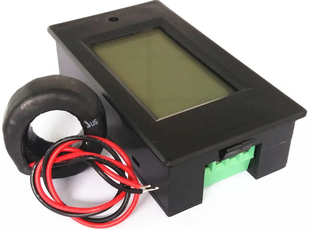 Digital Panel Meter AC 80-260V 100A 4IN1 Voltage Current Power Energy Voltmeter Ammeter with Coil CT